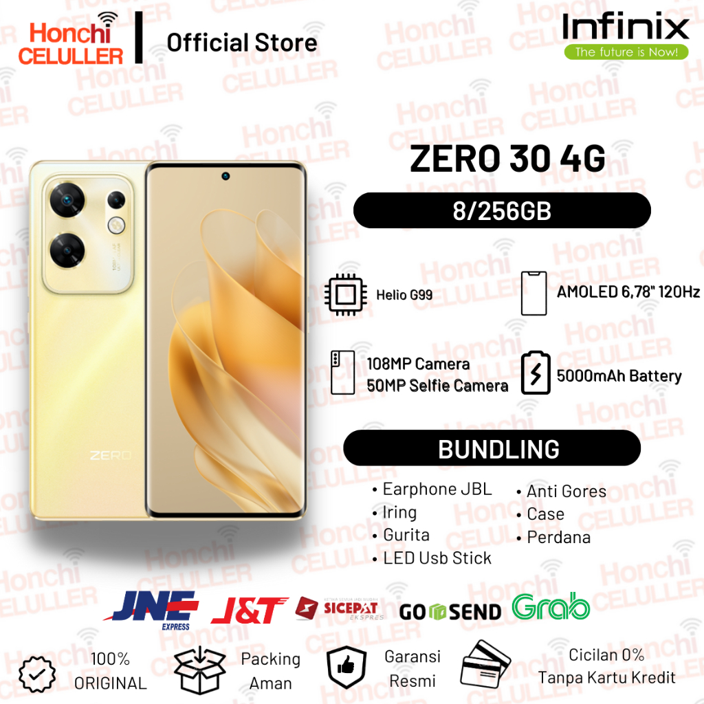 Infinix Zero 30 4G 8/256GB Garansi Resmi Infinix Indonesia Giá 3,399,000 Đồng*Miễn phí vận chuyển