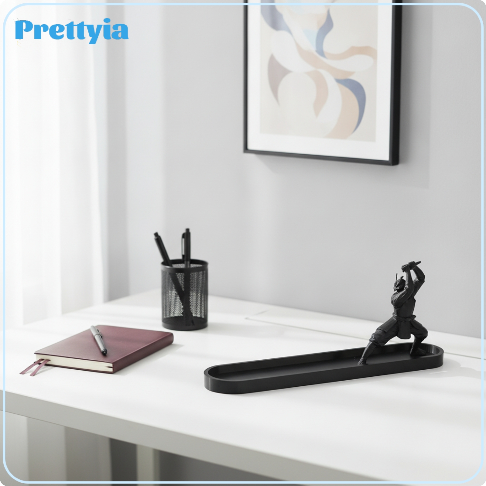 Prettyia Katana-Style Incense Tray with Samurai Decorative Incense Stick Holder Black Elegant for Home Office ราคา 7,730 บาท*ส่งฟรี