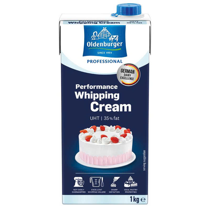 Kem sữa whipping cream Oldenburger Đức 1L