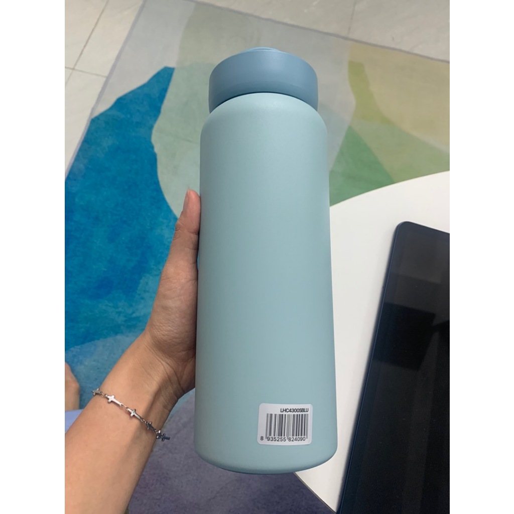 Bình giữ nhiệt bằng thép không gỉ LocknLock Jumbo Tumbler LHC4300 900ML màu xanh dương