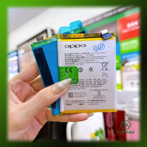 Pin gắn trong oppo f11 - blp707, bảo hành đổi trả. hàng như hình