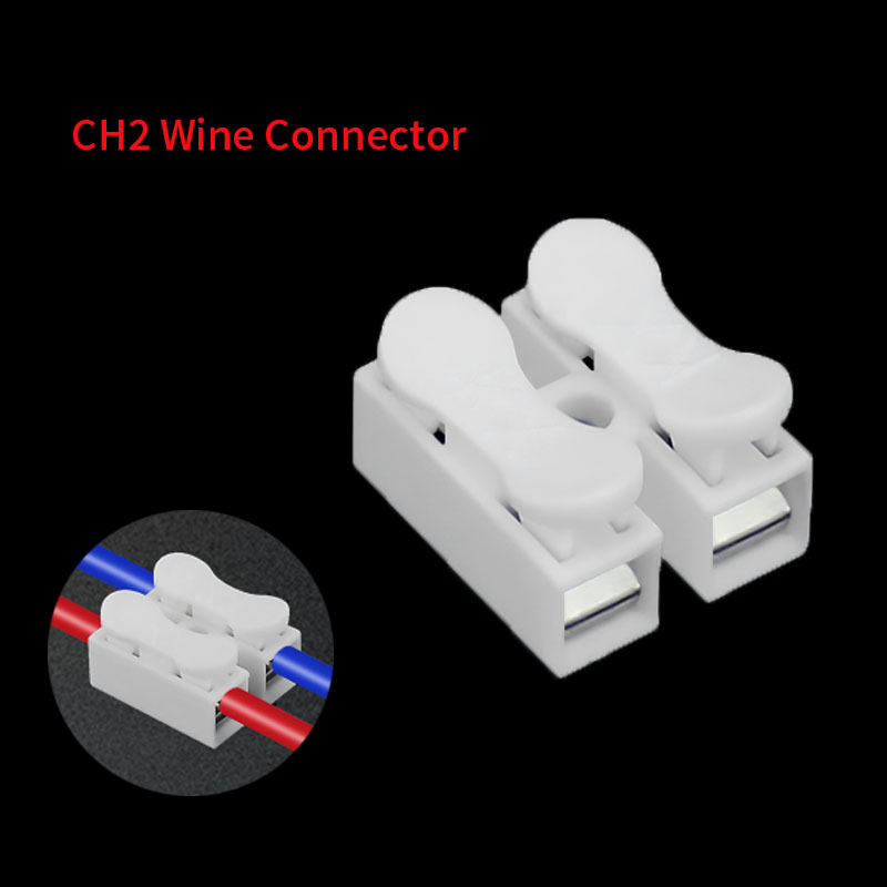 COB Strip accessories 2Pin Solderless Connectors 8mm for Led Light Strip Wire Connection FCOB RGB CCT