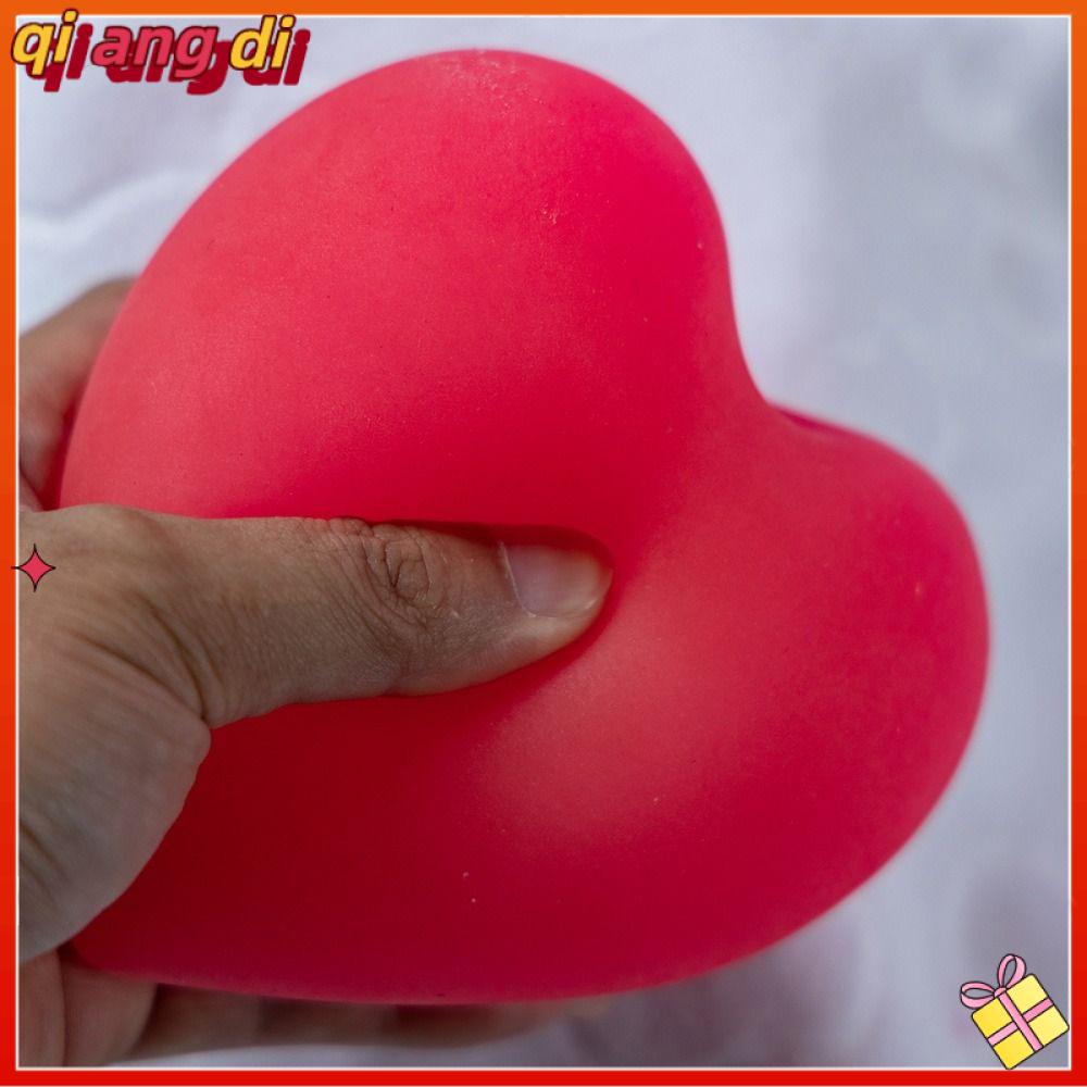 QIANGDI 1Pcs Thư giãn bằng cách nhào nặn Đồ chơi bóp Hình trái tim PU Đồ chơi giảm căng thẳng Bền bỉ Có màu sắc Đồ chơi phục hồi chậm Trang trí phòng ngủ
