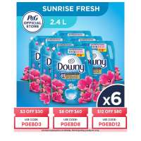 [Bundle of 6] Downy Sunrise Fresh Concentrate Fabric Softener 2.4L
