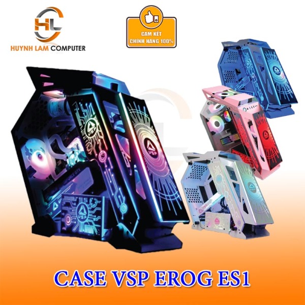 Vỏ máy tính Case VSP E-ROG ES1 Gaming Kính cường Lực (chưa kèm Fan)