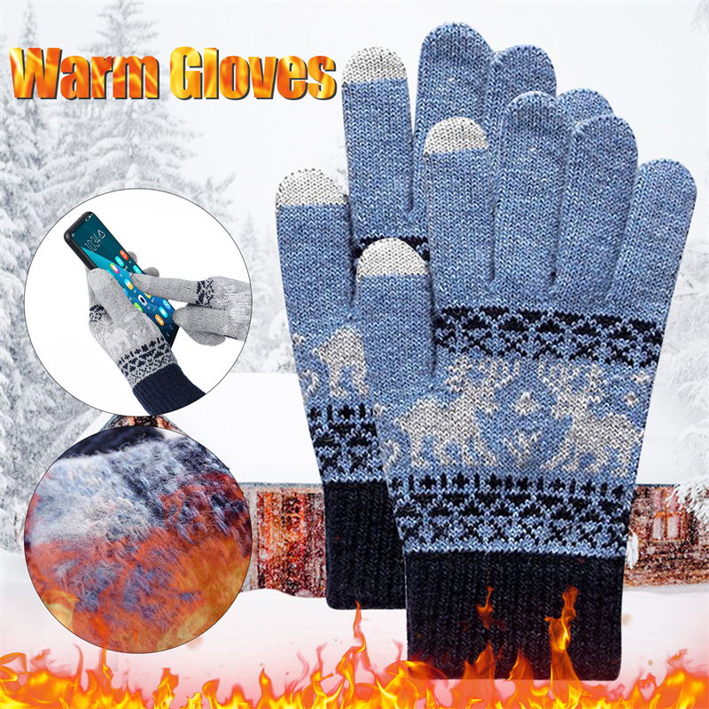 Adisputent Warm Winter Gloves for Men Touchscreen Waterproof