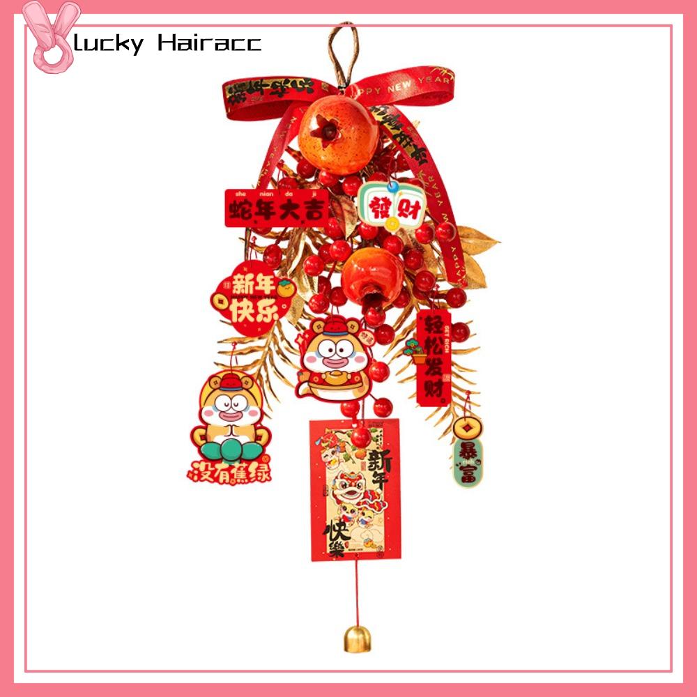 LUCKY HAIRACC Năm 2025 của con rắn  dây treo Lễ Hội Mùa Xuân Truyền thống Phong cách Trung Quốc Đồ trang trí treo Thời trang May mắn  dây chuyền năm  Đồ trang trí cửa sổ
