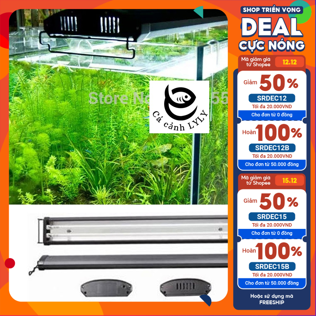 Đèn ODYSSEA T5H0 cho hồ cá 1m2 - 1m4 Ánh Sáng Trắng cao cấp - Đèn đèn máng led thủy sinh 1m2 cho hồ 