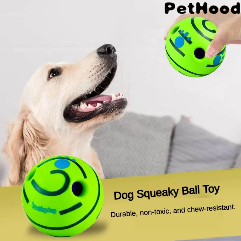 Wobble Wag Giggle Glow Ball Interactive Dog Toy Fun Giggle Sounds When Rolled Or Shaken s Know Best As Seen On TV