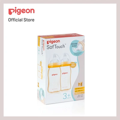 Pigeon Softouch Tm Peristaltic Plus Twinpack Ppsu 240Ml (M)