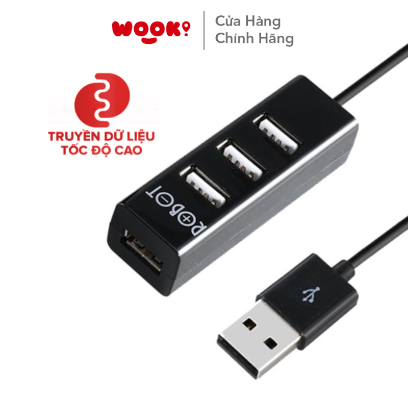 USB HUB ROBOT 4 cổng H140-80 Dùng Cho Máy Tính Laptop Hàng Chính Hãng Bảo Hành 12 Tháng 1 Đổi 1