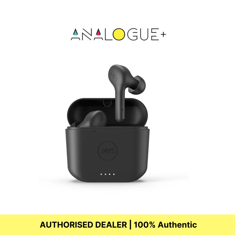 JAYS F-Five True Wireless Earphones, Up To 16 Hours of Playtime, Intuitive touch controls, Microphone Singapore