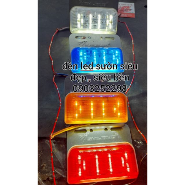 Đèn led sườn xe tải , đèn hông chống nước 4003 siêu bền led 12v _24v các màu