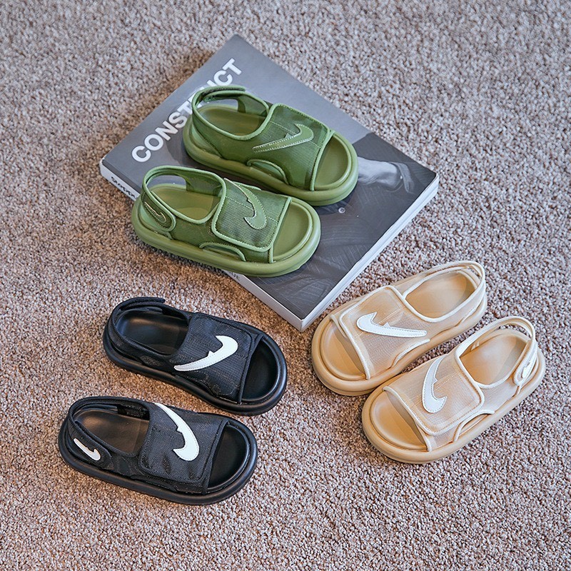 Sandal quai lưới cho bé trai bé gái, dép quai hậu quai dán tùy chỉnh 155
