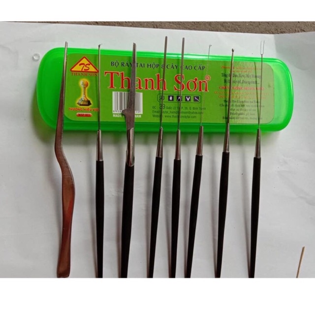 Bộ lấy ráy tai thanh sơn 8 cây cao cấp.