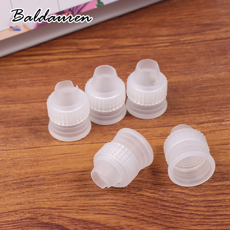 BALDAUREN [] สิบหัวสเปรย์ไอซิ่งท่อเค้กตกแต่งหัวขวดคุกกี้สวิทช์ขวดแปรงบ้าน whipmaker ไอศครีมหวานพายกระเป๋าใหม่หัวสเปรย์อะแดปเตอร์ ราคา 26 บาท*ส่งฟรี