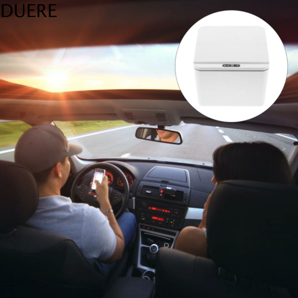 DUERE Dung lượng lưu trữ 4L Thùng rác cảm biến điện Thiết kế máy tính để bàn Có nắp Thùng rác thông minh Điện Thiết kế di động Thùng rác tự động Dành cho ô tô