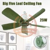 BZ Big 5-Blade Portable Ceiling Fan - Wall Mountable