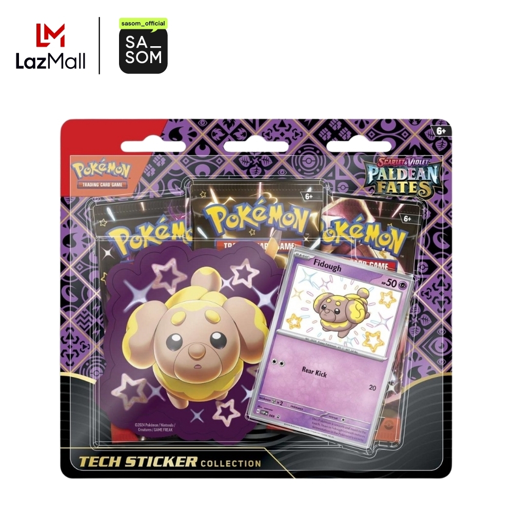 Pokemon Scarlet & Violet "Paldean Fates" Tech Sticker Collection & Fidough Promo Card (EN) ของแท้ ตรวจสอบโดย SASOM ราคา 4,550 บาท*ส่งฟรี