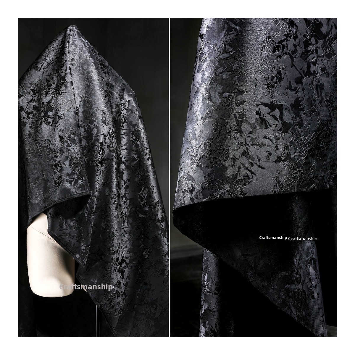 【Ocean Cart】 White Linear Embroidery Fabric Creative Texture Jacket Suit Skirt Clothing Designer Material Home Sponge Pad DIY