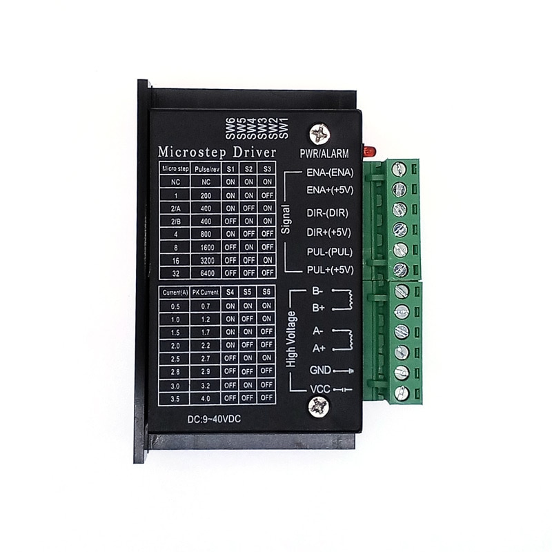 Tb6600 trình điều khiển stepper bước nema 17/23 điều khiển 42/57/86 32 phân đoạn nâng cấp 4.0a 42vdc mạch điện bộ phận