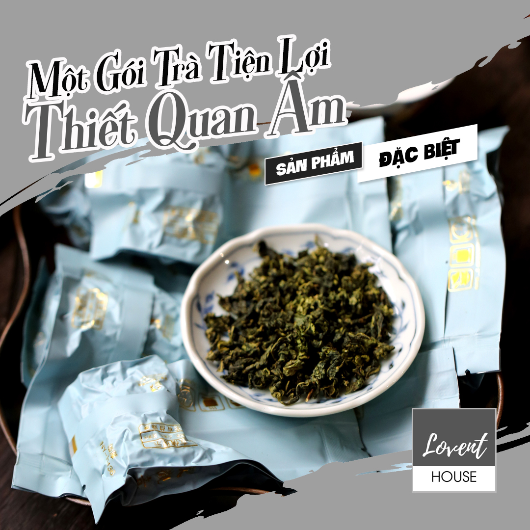 Thiết Quan Âm trà oolong Phúc Kiến - Thập đại danh trà gói tiện lợi 6g, lan hương hậu chát không đắng