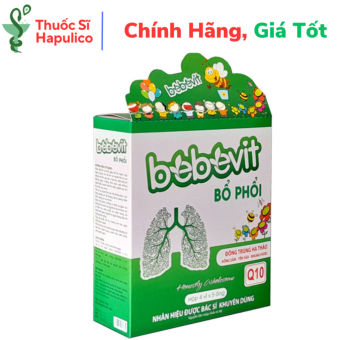 Siro bebevit bổ phổi đông trùng hạ thảo, Yến sào giúp bổ phổi - Hộp 20 Ống