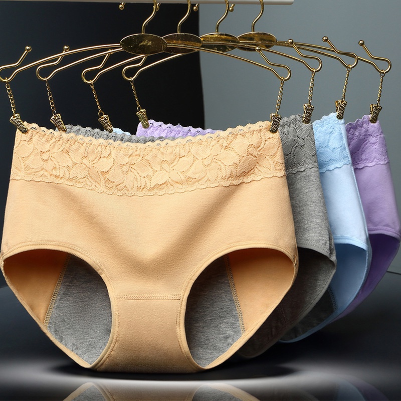 L-4XL Menstrual Period Panties Women Physiological Underwear Leak