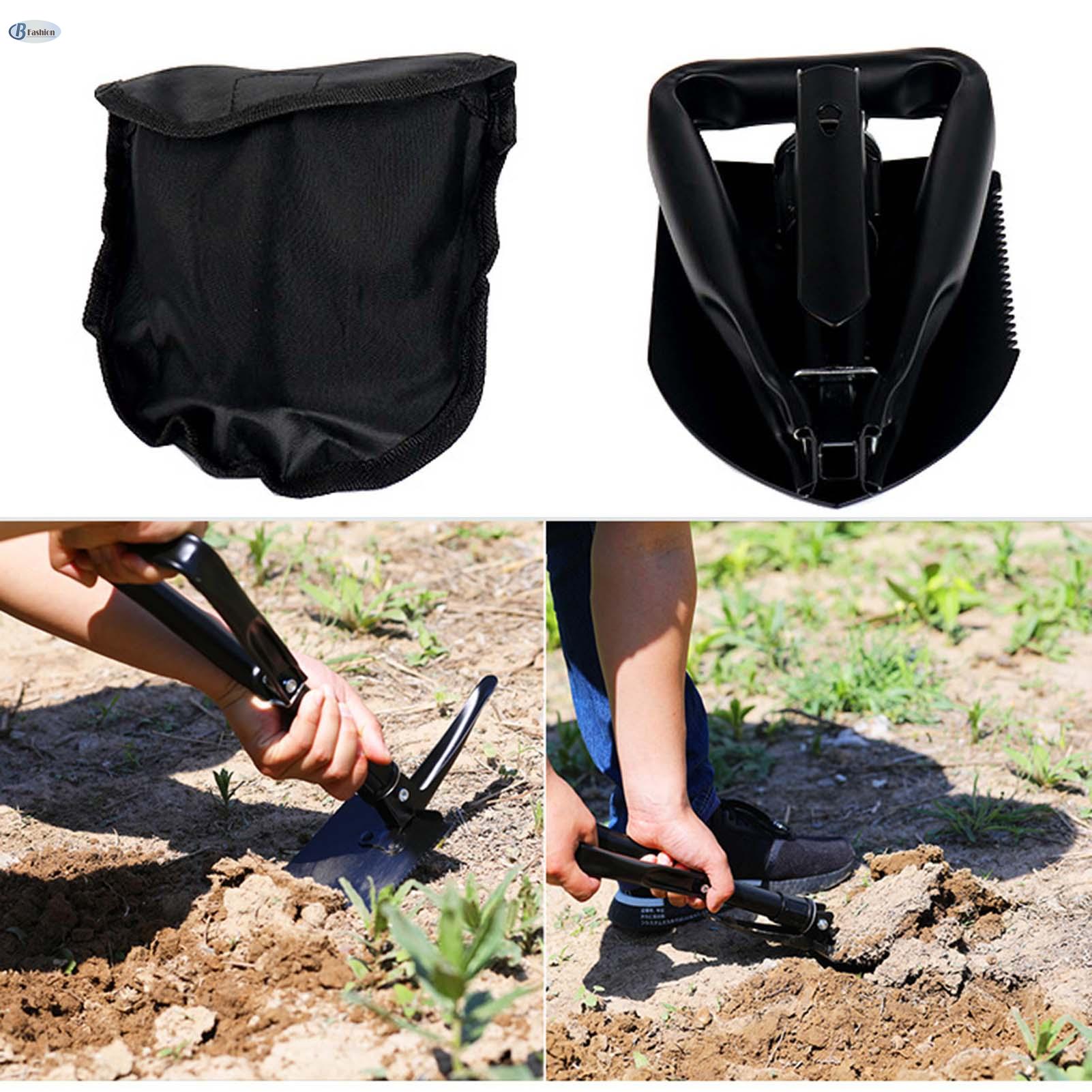 B-F Folding Digging Shovel Metal Heavy Duty Entrenching Tool for Off Road Camping Gardening Beach BF-MY ราคา 251 บาท*ส่งฟรี