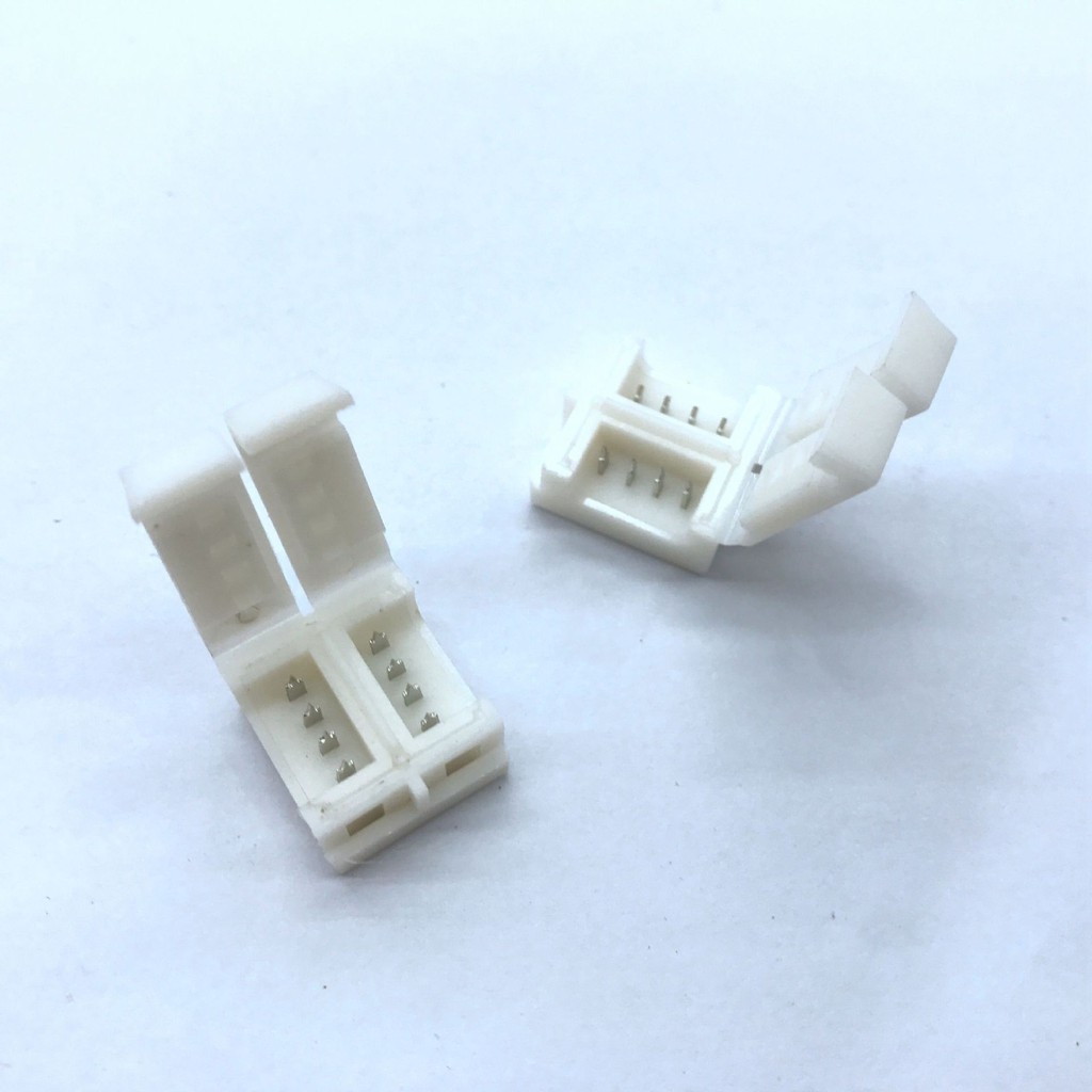 LED Strip Accessories Tie Clip Organizer 4 Pin PCB Solderless Connector RGB 2835 5050