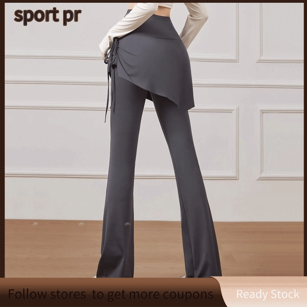 SPORT PR Eo cao Quần tập yoga Thể dục Áo giả hai mảnh Quần tập luyện Thời trang Nâng mông Quần legging tập Pilates Phụ nữ