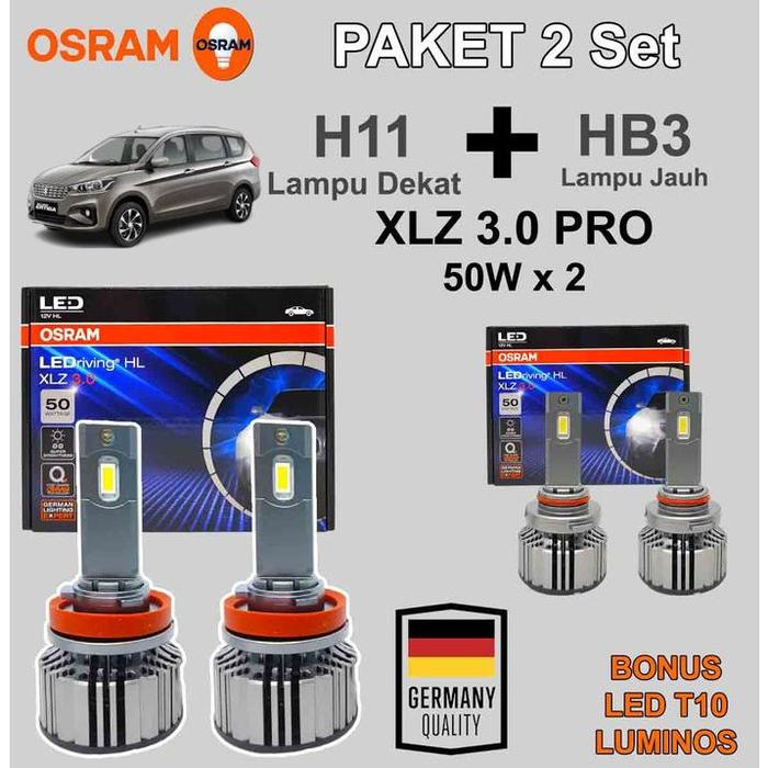 PAKET 2 SET LAMPU LED NEW ERTIGA OSRAM XLZ LAMPU DEKAT + LAMPU JAUH-Kumma.id Harga  1,191,187 Ringgit*Penghantaran Percuma
