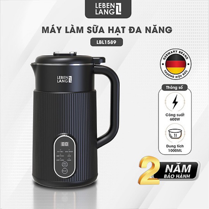 Máy làm sữa hạt đa năng LEBEN LANG 600W dung tích 1L - LBL1589