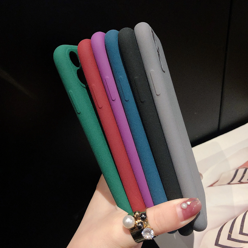 (phone case] Matte Soft Case For OPPO A5 Pro Realme C75 GT Neo7 Reno 10 11 13 Pro Solid Color Sweat Free Fall Prevention Back Cover Case