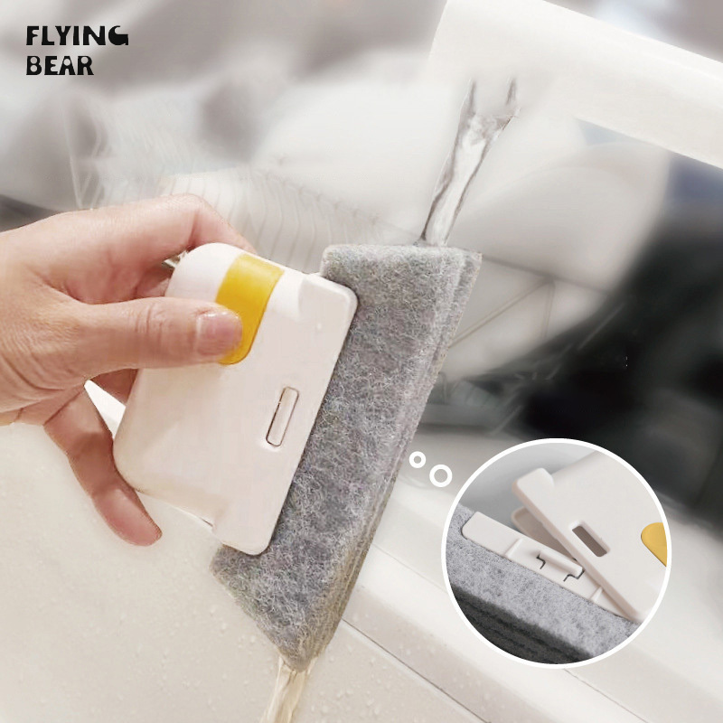 Two-in-one detachable window cleaning brush plastic groove brush without dead corners and gaps brush door and window glass groove brush ราคา 18 บาท*ส่งฟรี