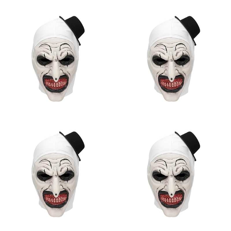 【Latest model】4X Halloween Terrifier Mask Clown Mask Scary Costume Halloween Horror Creepy Mask for Adult Men Women ราคา 1,297 บาท*ส่งฟรี