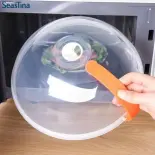 SeasTina chuyên dùng cho lò nướng vi sóng để sưởi ấm bao gồm Splash-proof dầu-proof chịu nhiệt độ cao tươi bìa nhựa nóng các món ăn khay thức ăn Bìa