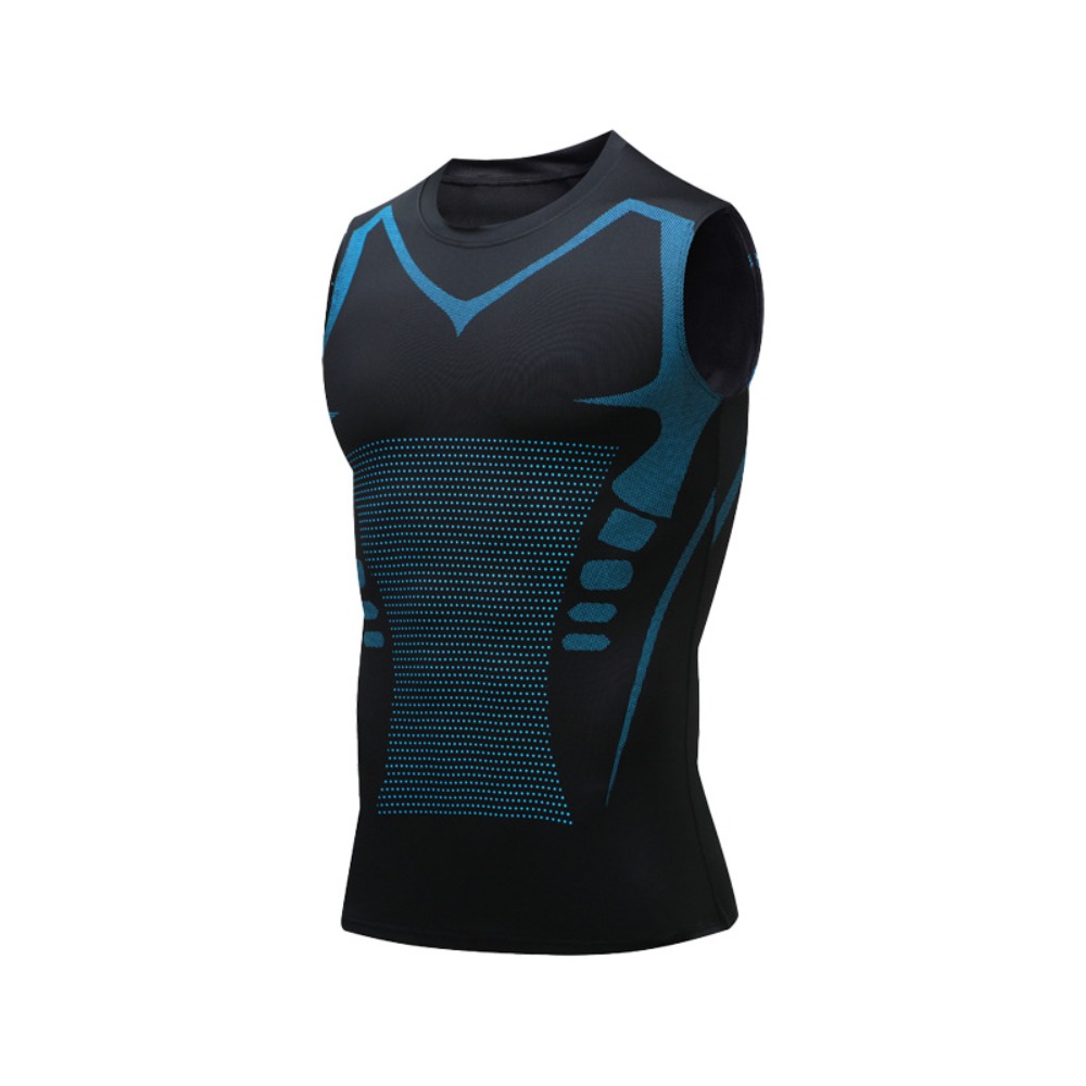 MANNIEY Áo vest dáng người Áo định hình ion Nén Nhanh khô Áo ba lỗ Áo sơ mi Ngầu Áo tập thể dục kiểm soát bụng Áo lót nam giảm béo vải viscose Đồ thể thao thể dục - 7
