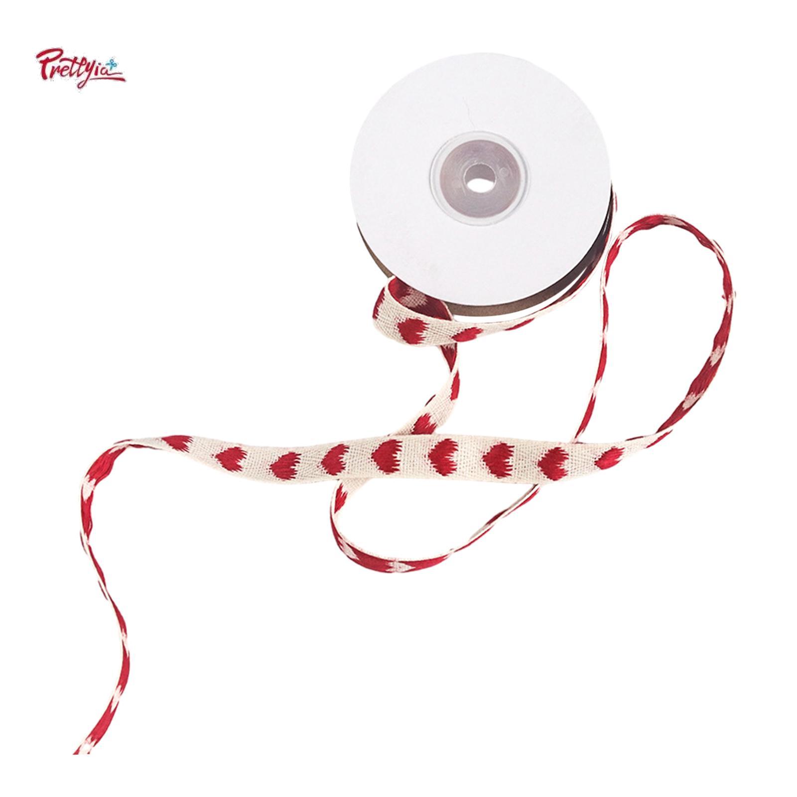 Prettyia Valentines Day Ribbons DIY Crafts Gift Wrapping Ribbon Love Ribbon for Wreaths Invitation Cards Valentines Festival Event ราคา 223 บาท*ส่งฟรี