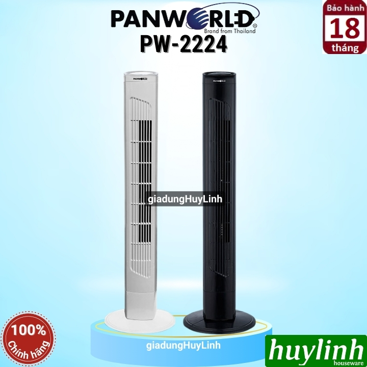 Quạt tháp Panworld Eco Chill PW-2224 - 40W - Có remote