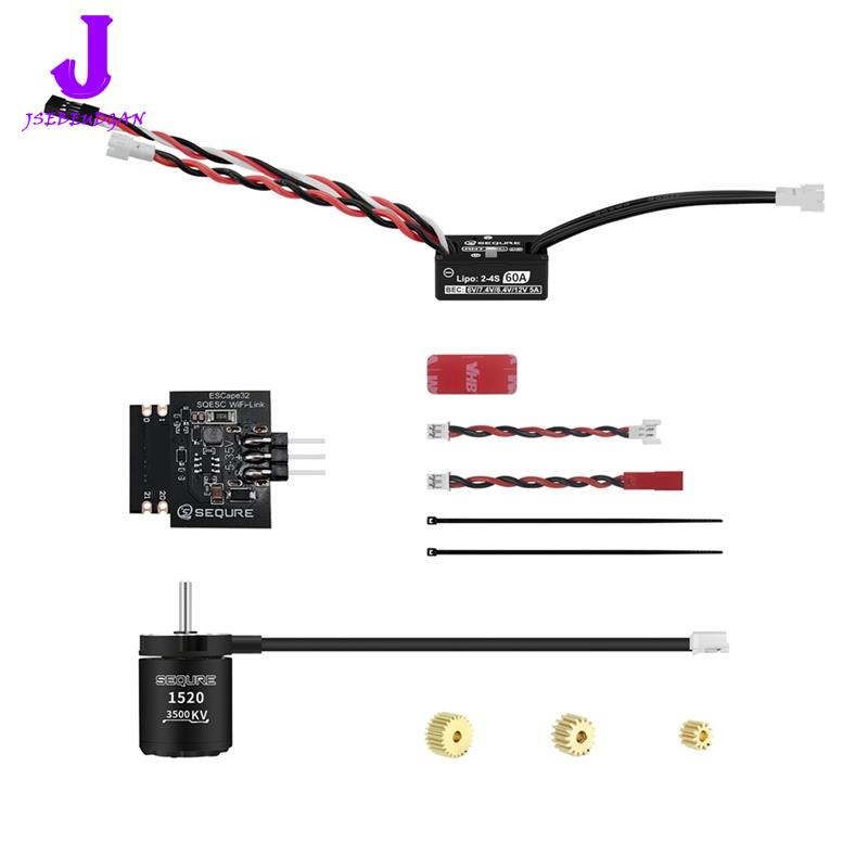 【Huang Li Electronics】SEQURE High Performance Outer Rotor Brushless Power Kit Programmable BEC 5A for Car Crawler ANT ESC V2&amp; 1520 Motor WiFi-Link ราคา 2,631 บาท*ส่งฟรี
