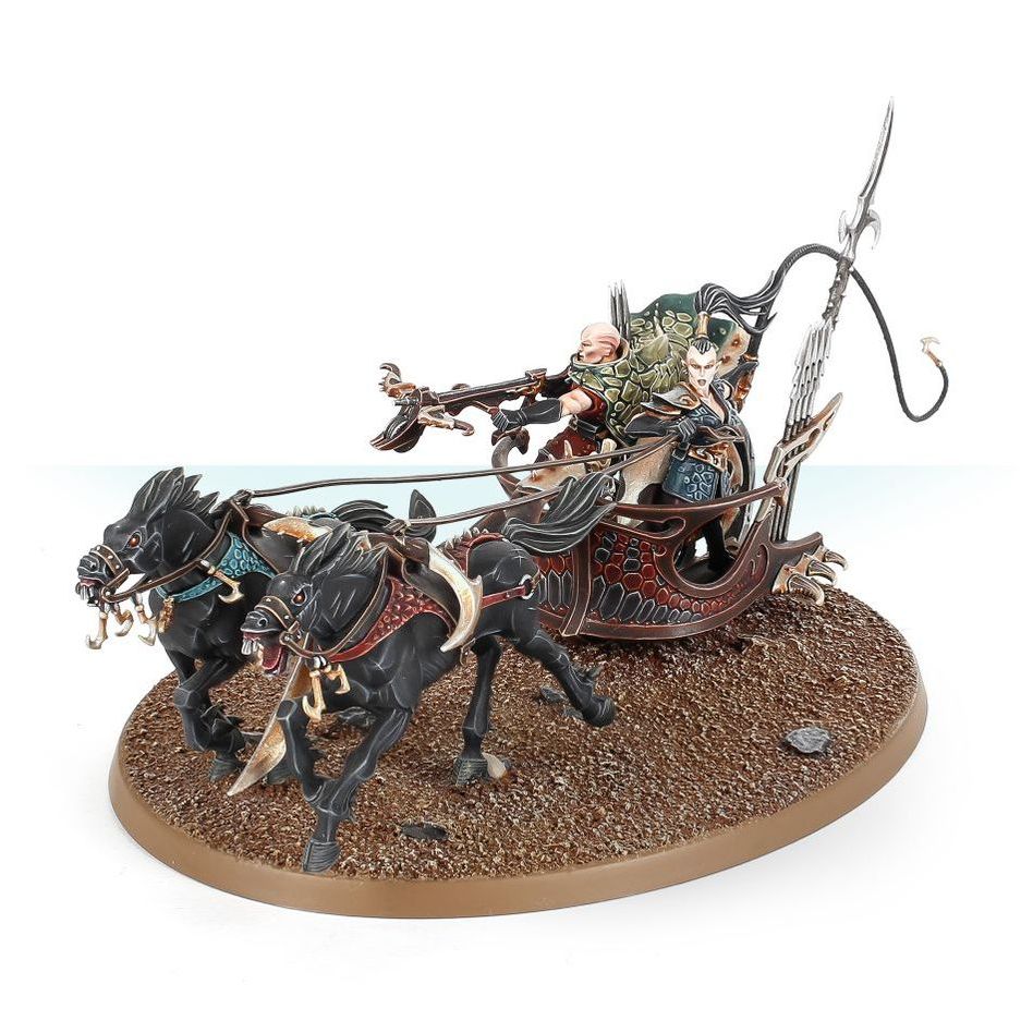 [DIRECT] WARHAMMER AGE OF SIGMAR: CITIES OF SIGMAR: DRAKESPAWN CHARIOT/ SCOURGERUNNER CHARIOT โมเดลเกมสนามจำลอง ราคา 2,900 บาท*ส่งฟรี
