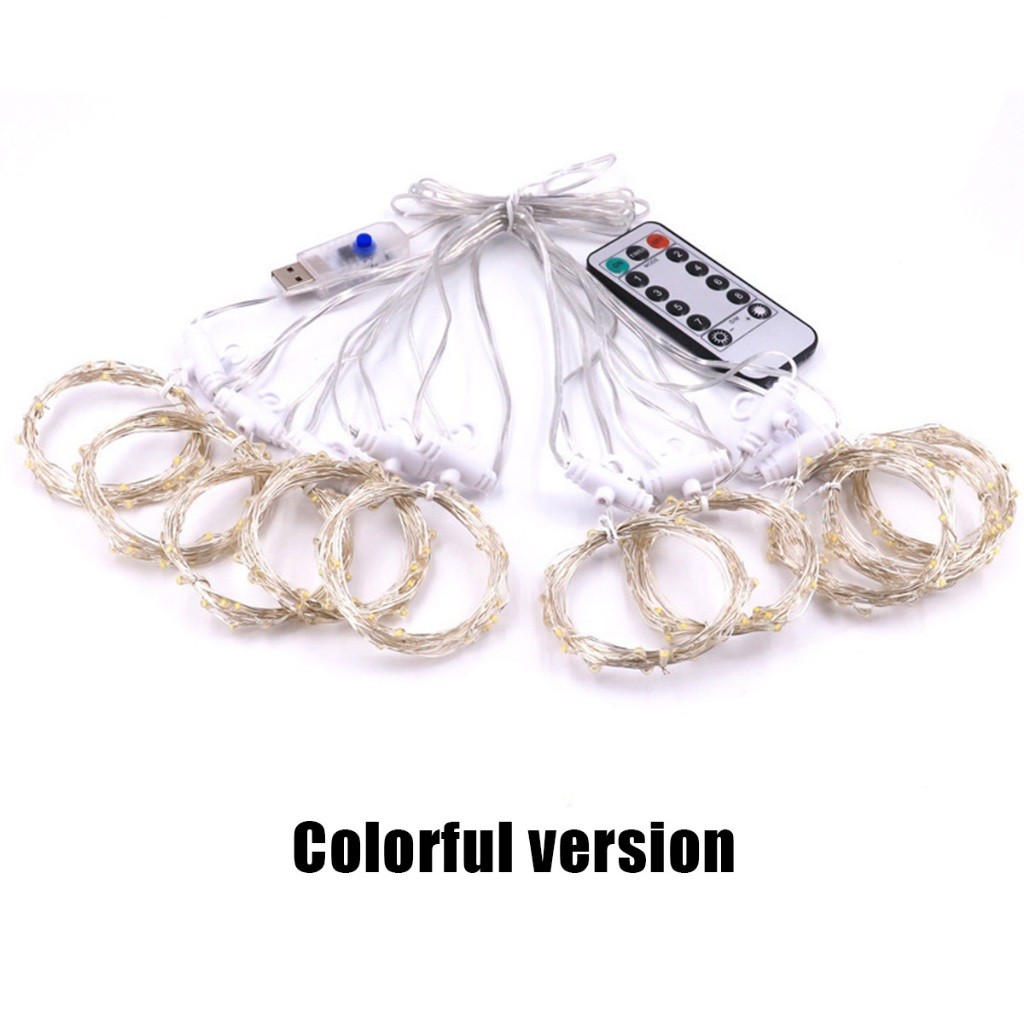 Lampu hias tirai Natal Tirai Panjang LED Tumblr 3 x 3 Meter long Curtain Gorden Light Lampu Hias Dekorasi Cafe
