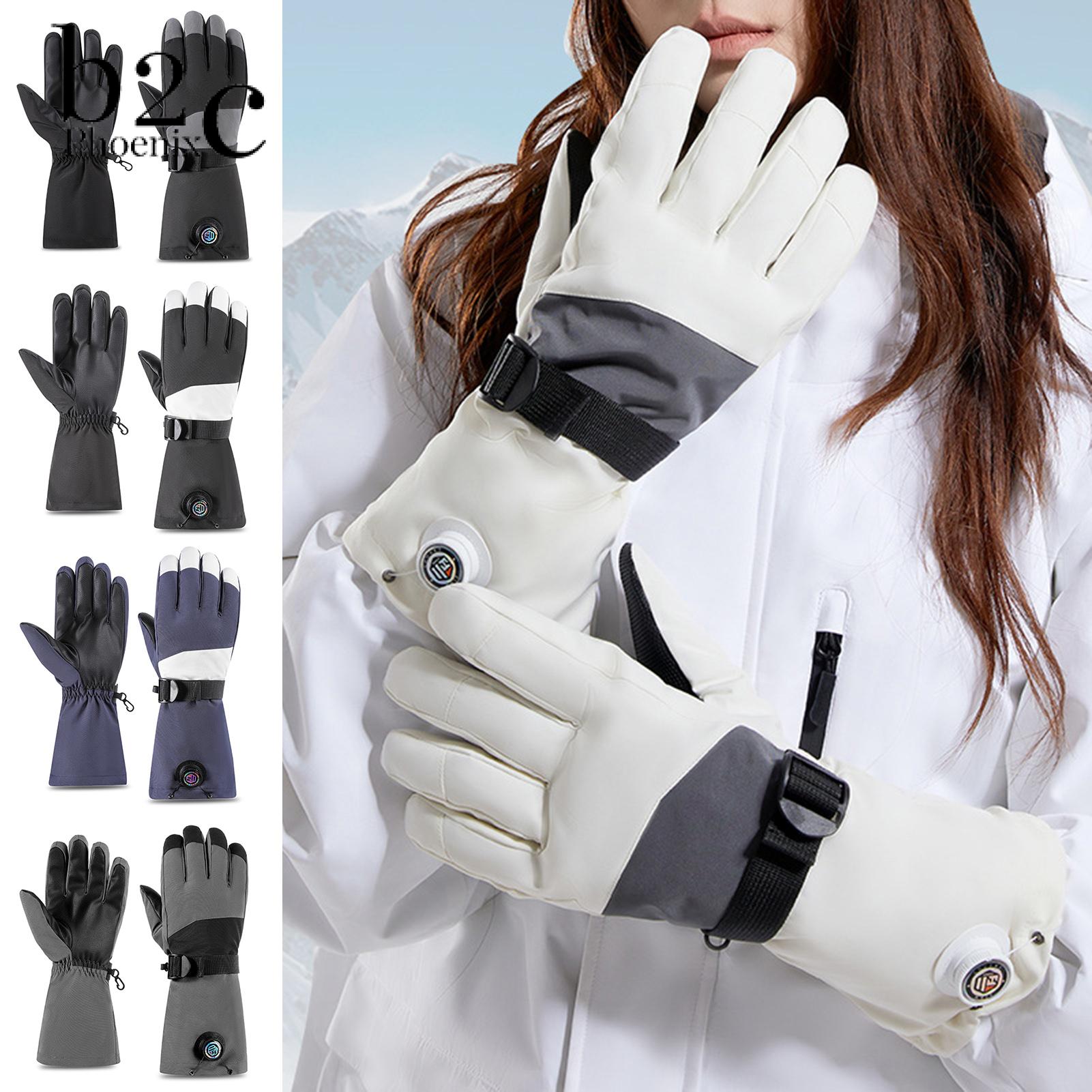 Phoenix B2C Ski Gloves Water Repellent Snowproof Ski Gloves Waterproof Touchscreen Ski Gloves for Men Women Youth Windproof Winter Gloves for Outdoor Sports Cycling Skiing Gloves ราคา 307 บาท*ส่งฟรี