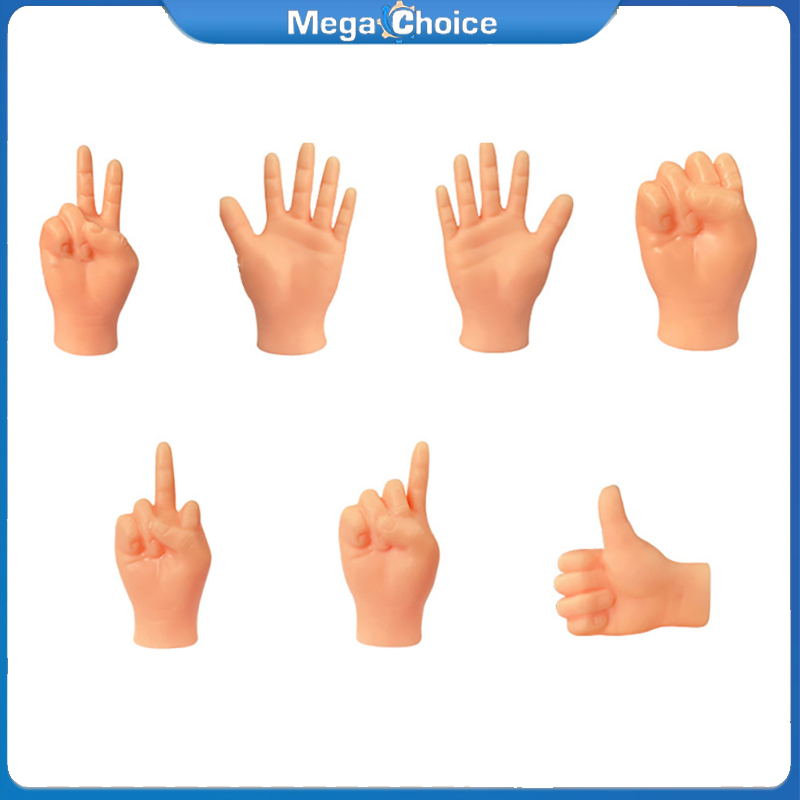 MegaChoice 7 Pcs Tiny Finger Hands, Funny Mini Hands Puppets, Miniature Small Hands, Realistic Design Mini Hand, Pet Cat Toys, Gag Performance Party Favors ราคา 46 บาท*ส่งฟรี