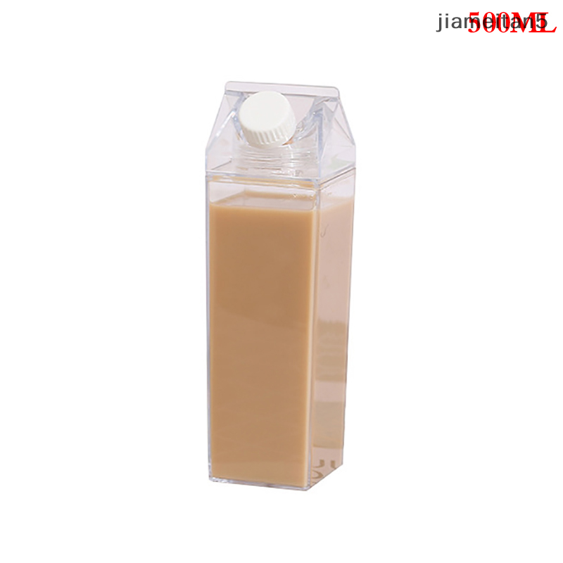 🍀 500ml/1000ml sữa carton chai nước trong suốt nhựa xách tay rõ ràng hộp