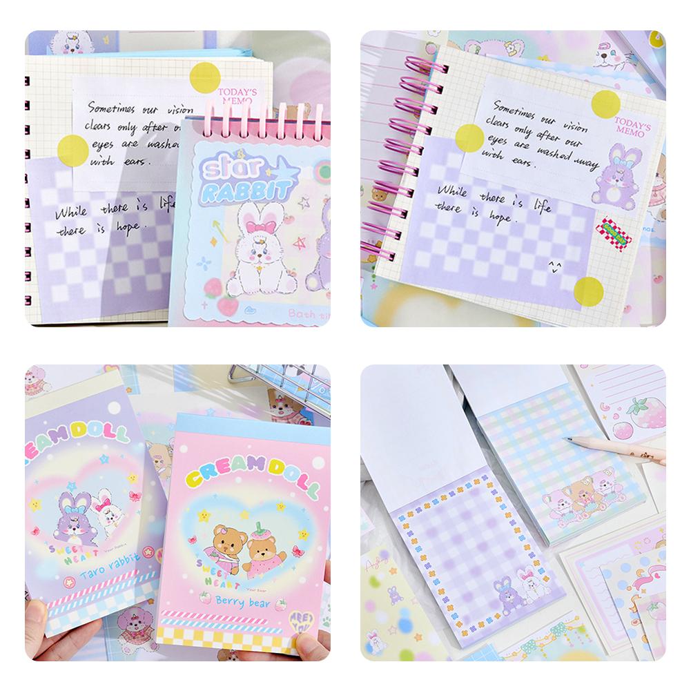 Cartoon Cute Tearable Message Note Paper Notepad E4A0