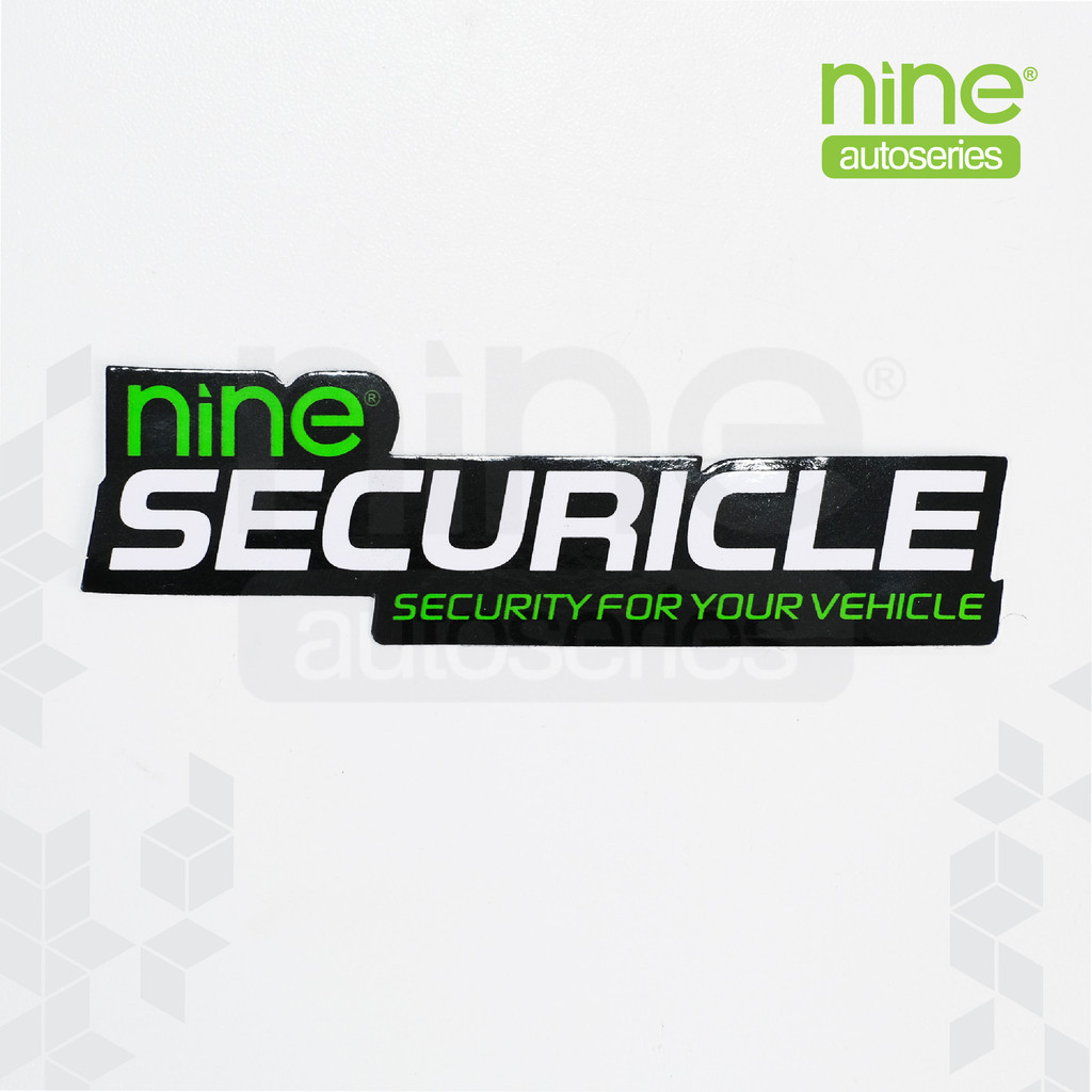 SECURICLE Stiker Nine Merchandise - NINE AUTOSERIES Harga 2,900 rupiah*Gratis Ongkir