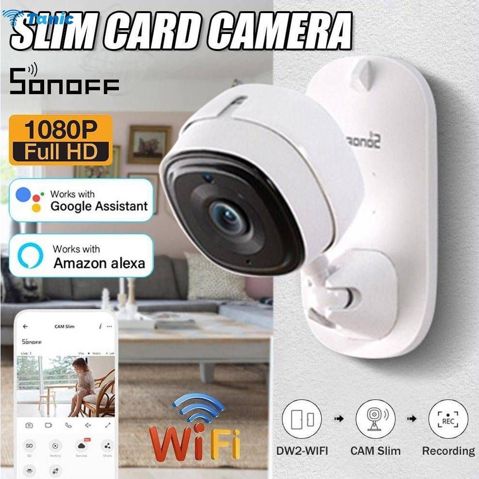 Yuchen Sonoff Cam Slim WiFi Smart Security Camera 1080P HD Motion Alarm Two-way Audio Scene Link with Sonoff devices via eWelink ราคา 792 บาท*ส่งฟรี