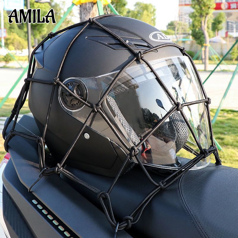 AMILA Motorcycle Cargo Net for Secure Helmet and Luggage Storage - Elastic Stretchable Mesh Bag Giá 32,010 Đồng*Miễn phí vận chuyển